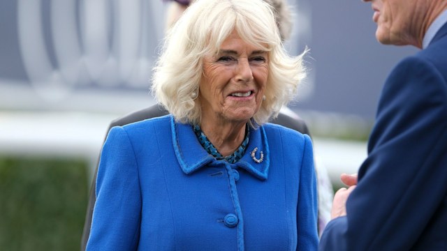 A close up image of Queen Camilla