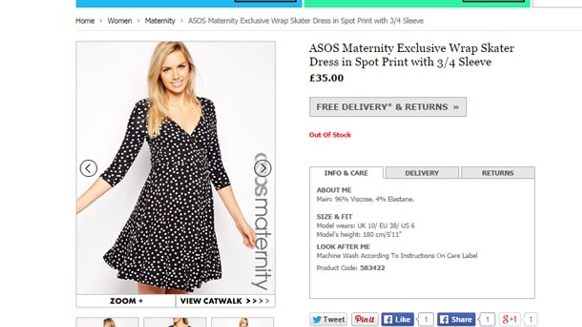 Kate Middleton's £35 ASOS dress sells out in minutes | HELLO!