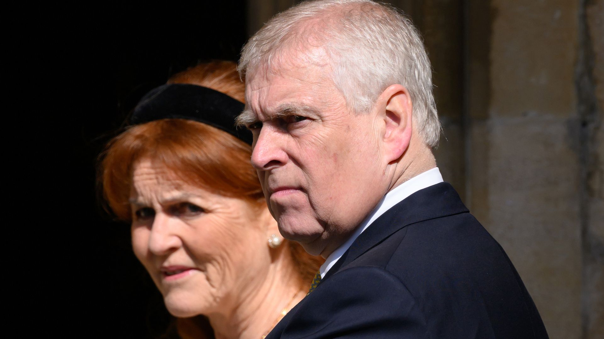 Sarah Ferguson, Duchess of York and Prince Andrew, Duke of York attends the Easter Sunday Mattins Service at St George's Chapel on April 20, 2025 in Windsor, England. (Photo by Karwai Tang/WireImage)