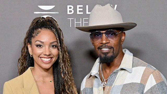 Corinne Foxx and Jamie Foxx attend the Los Angeles Screening of "Below The Belt" at Directors Guild Of America on October 01, 2022 in Los Angeles, California.