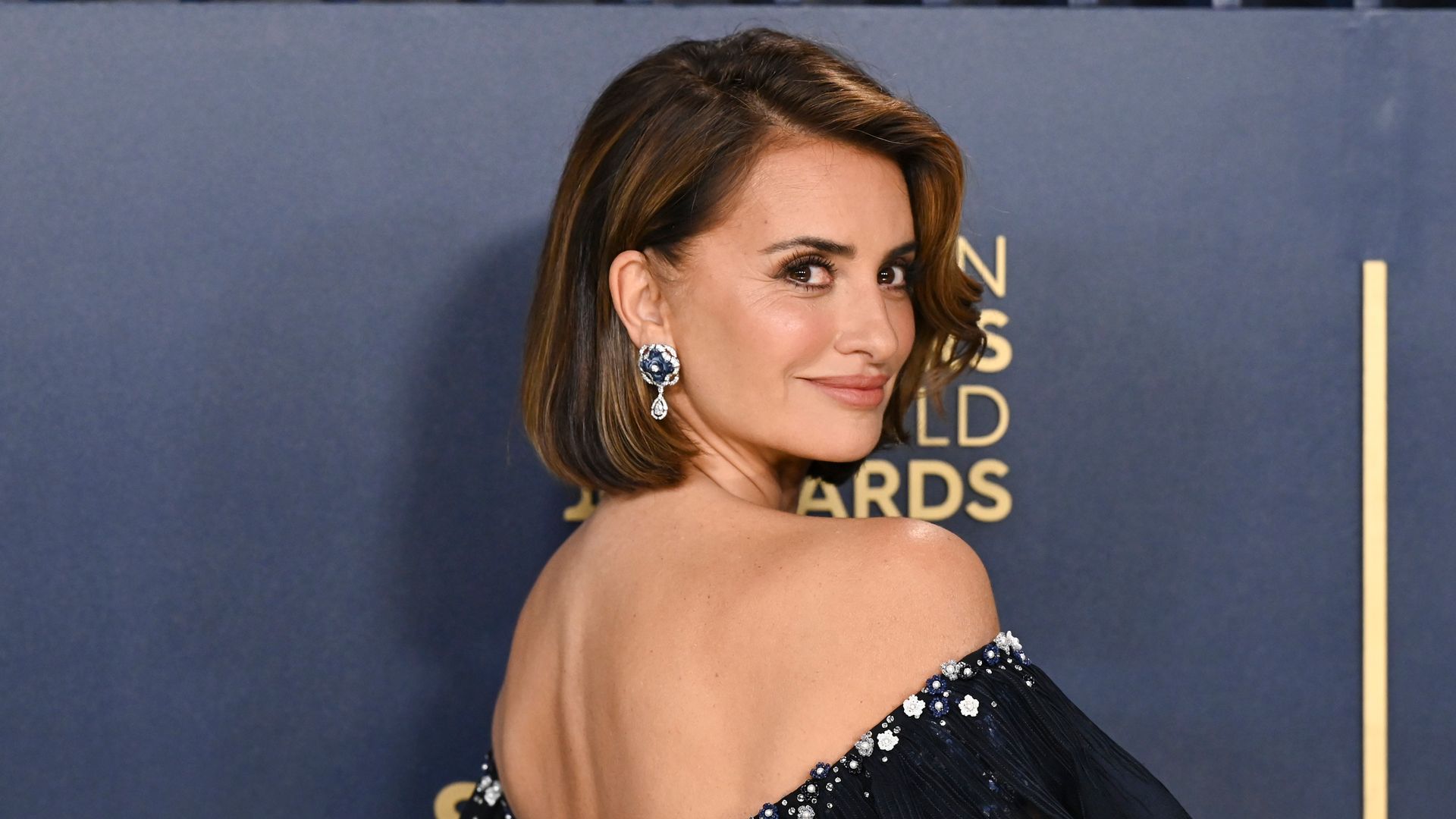 PenÃ©lope Cruz at the 30th Annual Screen Actors Guild Awards held at the Shrine Auditorium and Expo Hall on February 24, 2024 in Los Angeles, California.