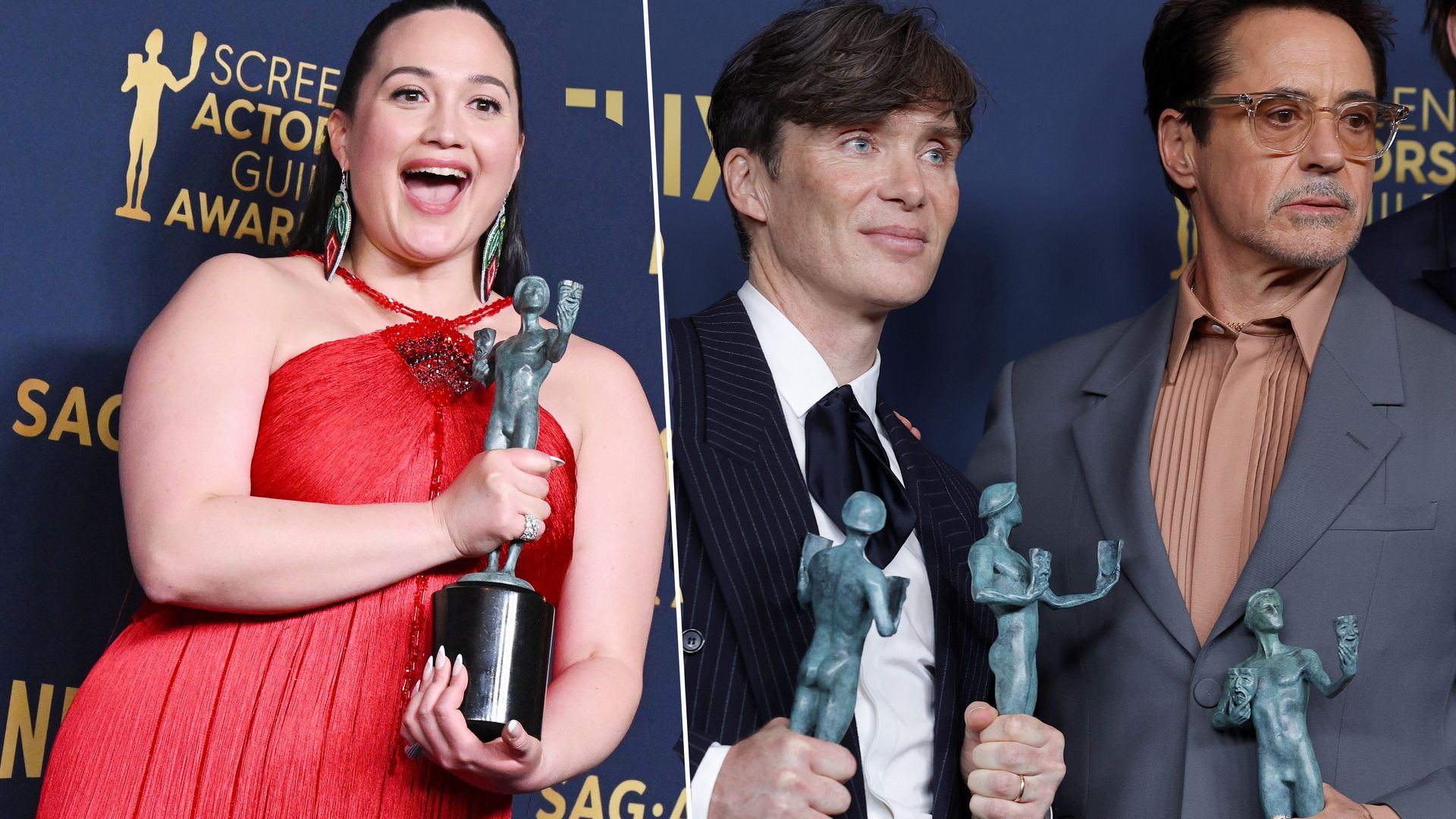 What Oppenheimer and Lily Gladstone's 2024 SAG Awards wins mean for the Oscars
