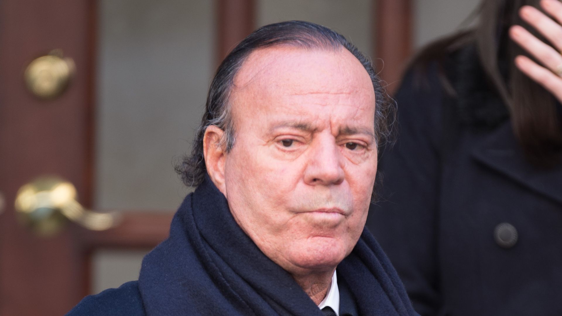 Julio Iglesias departs the funeral of fashion designer Oscar De La Renta at St. Ignatius Of Loyola on November 3, 2014 in New York City.   at St. Ignatius Of Loyola on November 3, 2014 in New York City.