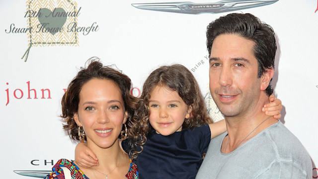 David Schwimmer, his wife Zoe Buckman and their daughter Cleo Buckman Schwimmer attend the 12th Annual John Varvatos Stuart House Benefit