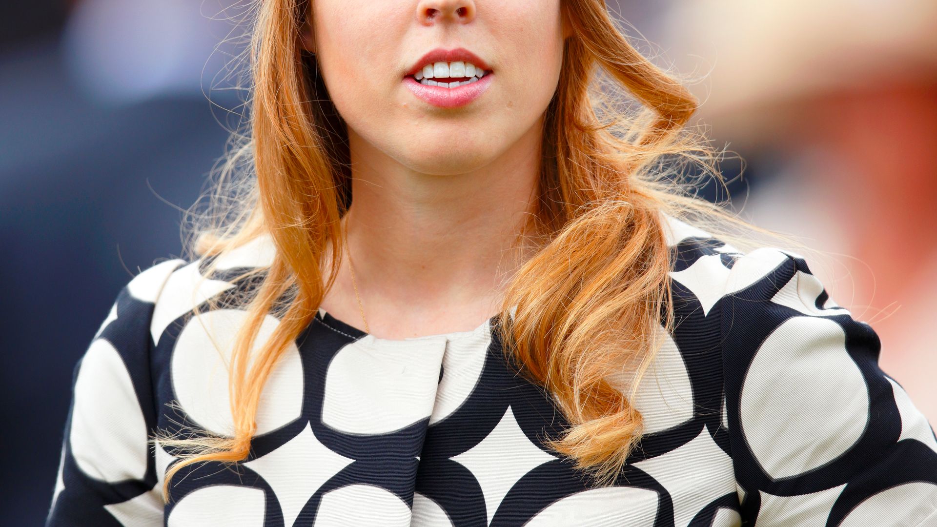 princess beatrice in a wrap hat