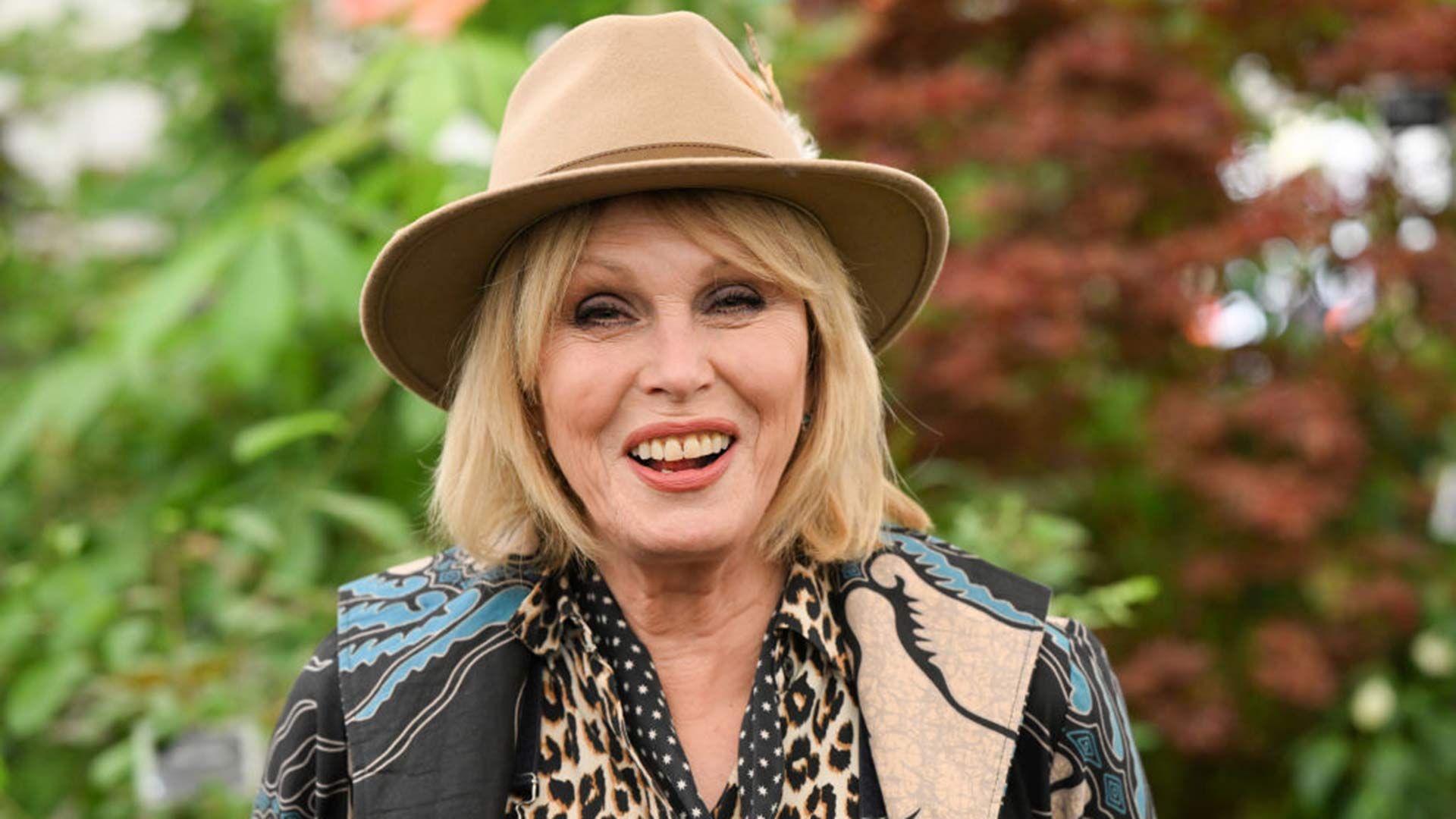 Joanna Lumley attends the 2023 Chelsea Flower Show at Royal Hospital Chelsea in May 2023. 