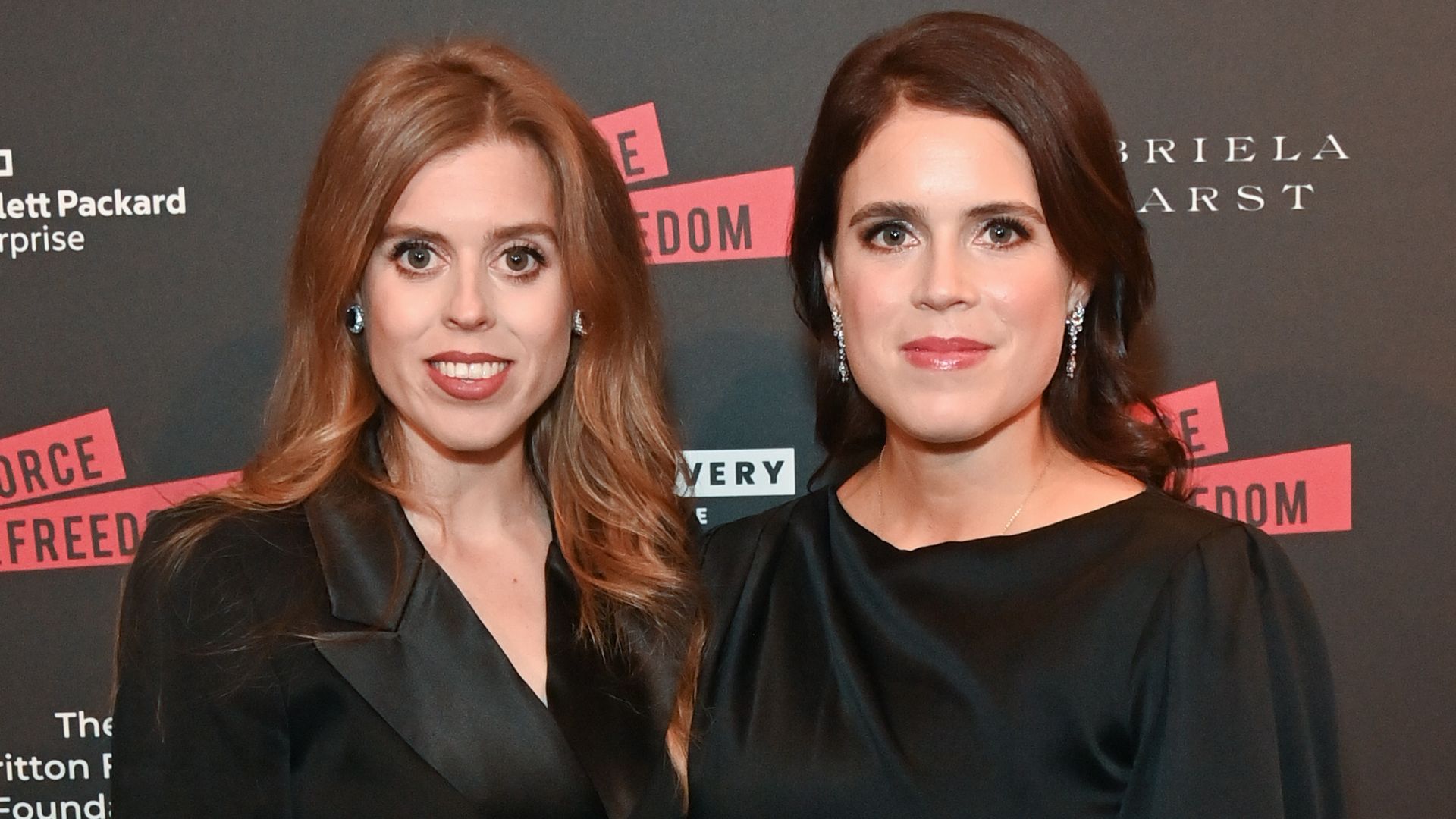 Princess Beatrice and Princess Eugenie attend The Anti Slavery Collective's inaugural Winter Gala at Battersea Arts Centre