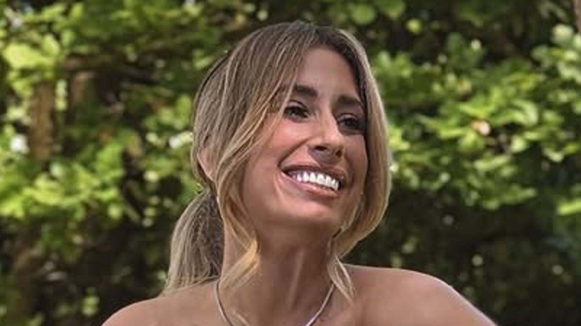 Stacey Solomon in her wedding dress for the BAFTA TV Awards