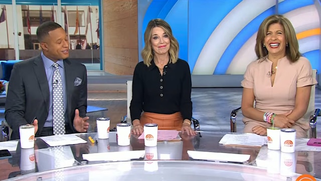 Savannah Guthrie, Hoda Kotb and Craig Melvin on the Today Show on NBC