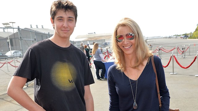 Lisa Kudrow with Julian in 2013