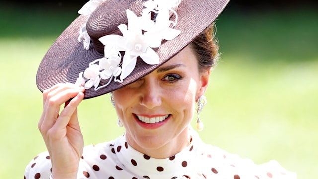 Catherine, Duchess of Cambridge attends day 4 of Royal Ascot at Ascot Racecourse on June 17, 2022