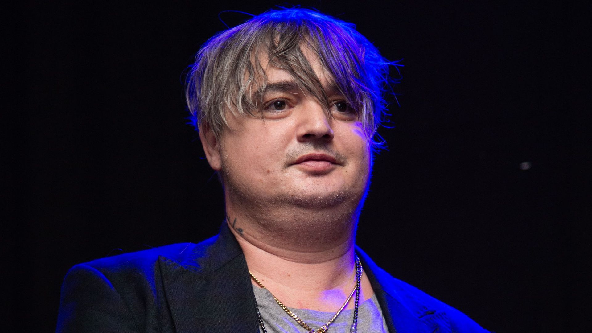 Pete Doherty performing during a concert as part of the 14th Les Arcs Film Festival in Bourg-Saint-Maurice, France on December 12, 2022