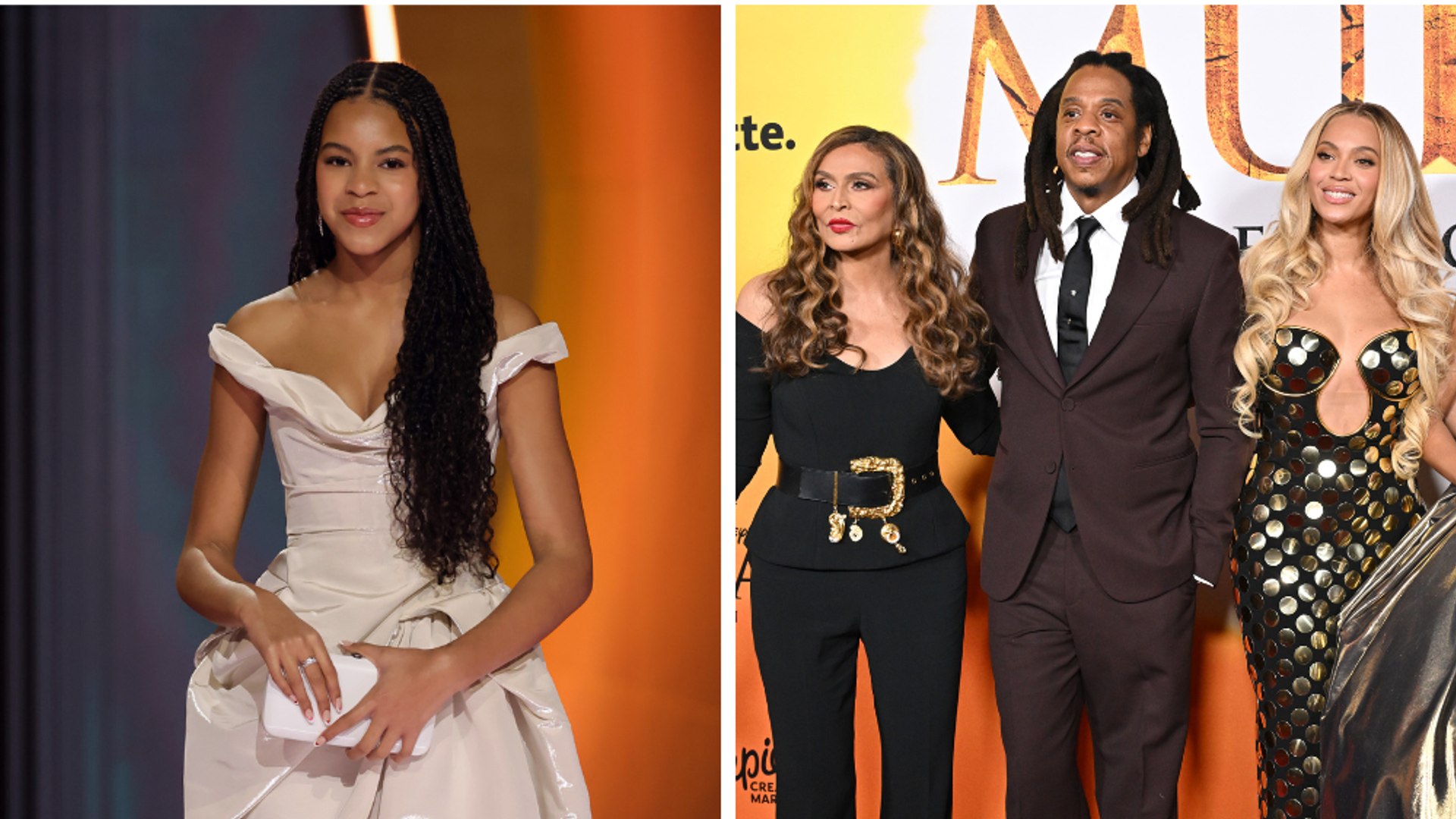 Blue Ivy Beyonce split screen