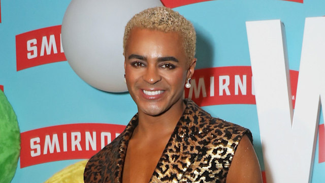 Layton Williams celebrates the Smirnoff 'We Do Us' initiative in partnership with Tilting The Lens and Sink The Pink on November 29, 2023 in London, England.