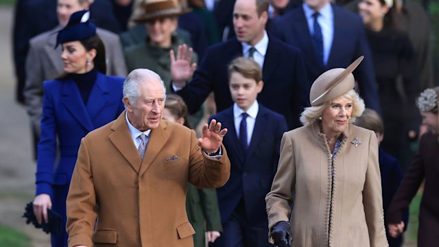 King Charles and Queen Camilla attend the Christmas Morning service