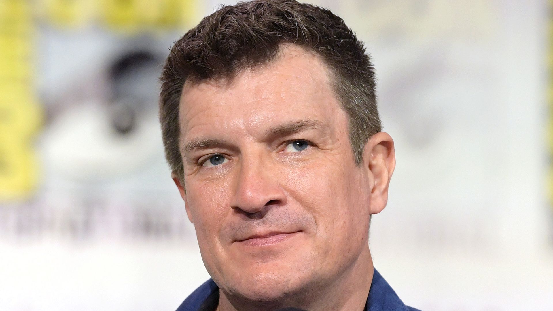 Nathan Fillion speaks at ABC's "The Rookie" panel during 2025 Comic-Con International: San Diego