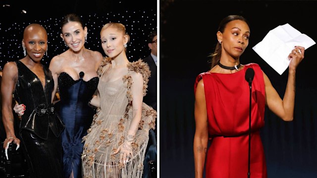 Demi Moore, Cynthia Erivo, Ariana Grande, Zoe Saldaña at the 30th Critics Choice Awards