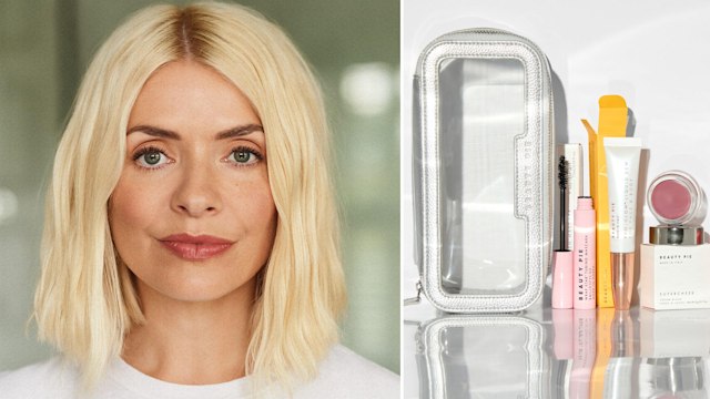 split image holly willoughby beauty pie set 