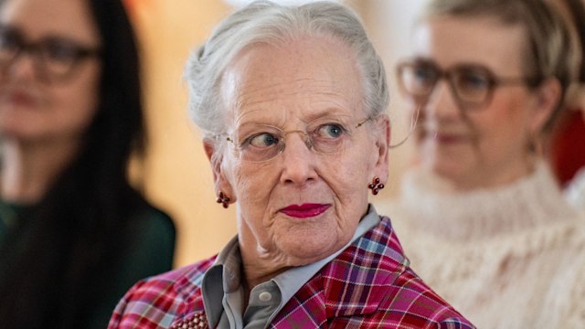 A close up photo of Queen Margrethe 