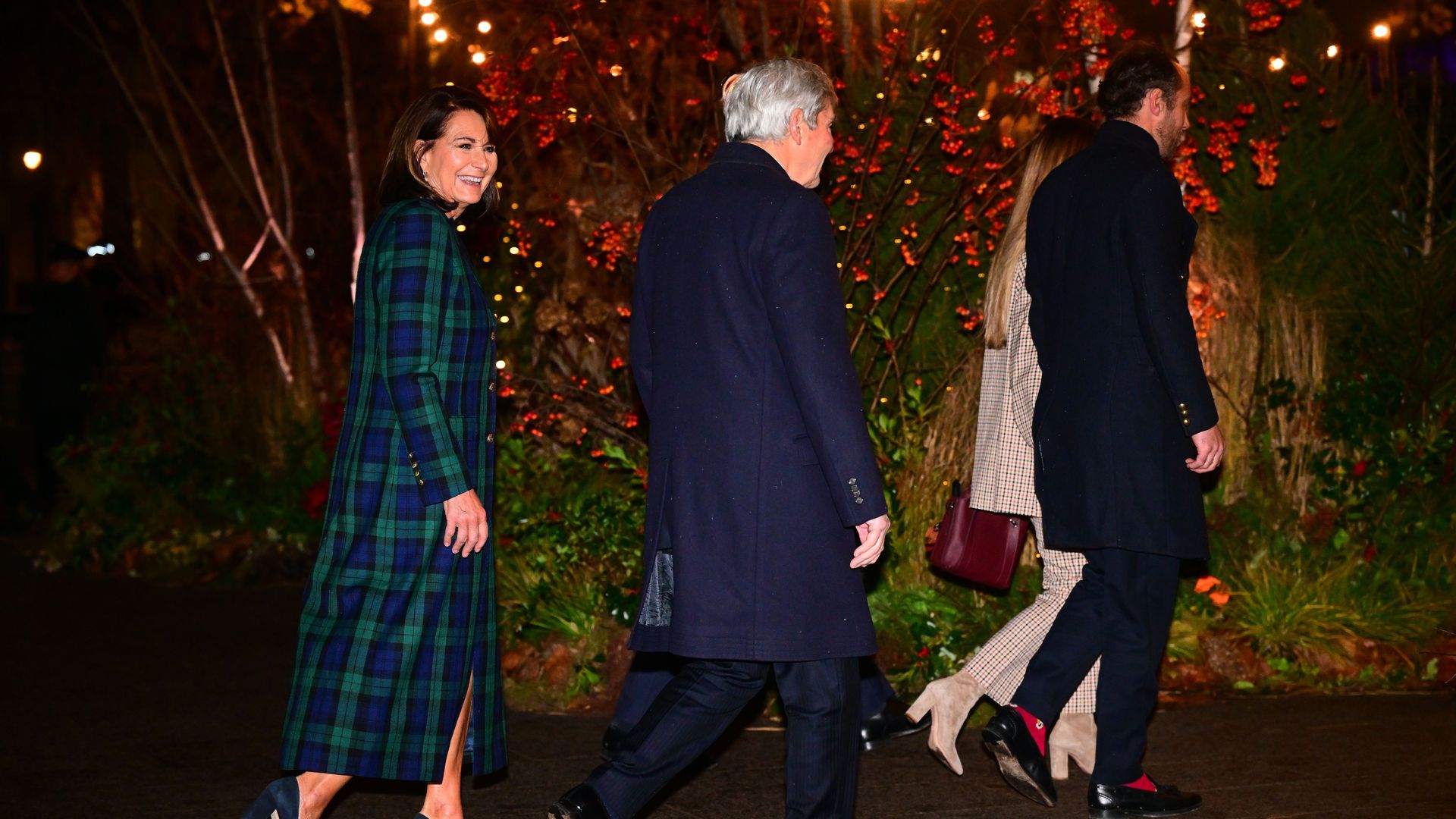 Carole and Michael Middleton show support for Kate at carol service