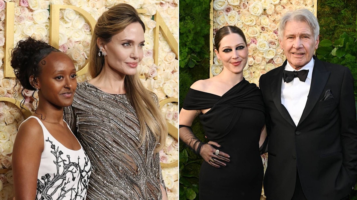 From Angelina Jolie to Harrison Ford, stars who had their kids and family as their Golden Globe dates