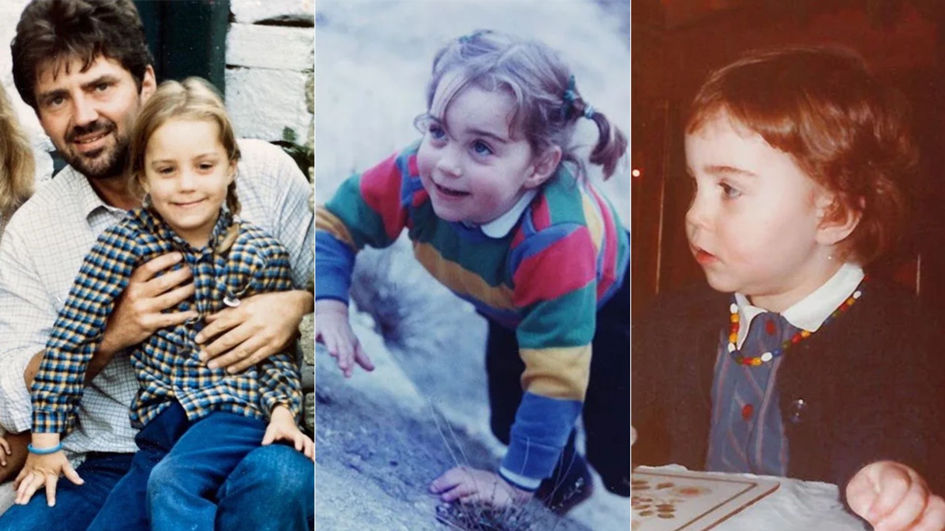 Composite of Kate Middleton as a child