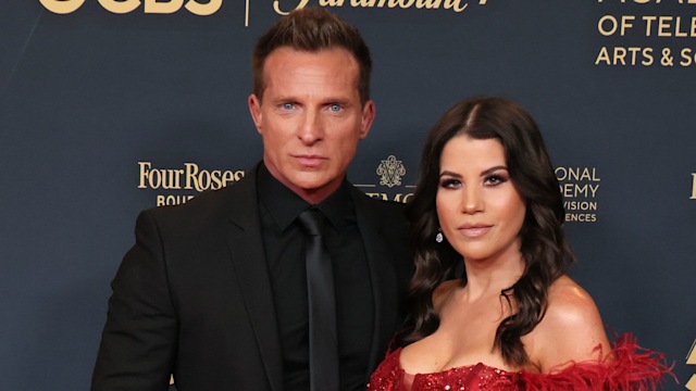 Steve Burton and Michelle Lundstrom attend the 51st annual Daytime Emmys Awards at The Westin Bonaventure Hotel & Suites, Los Angeles on June 07, 2024 in Los Angeles, California