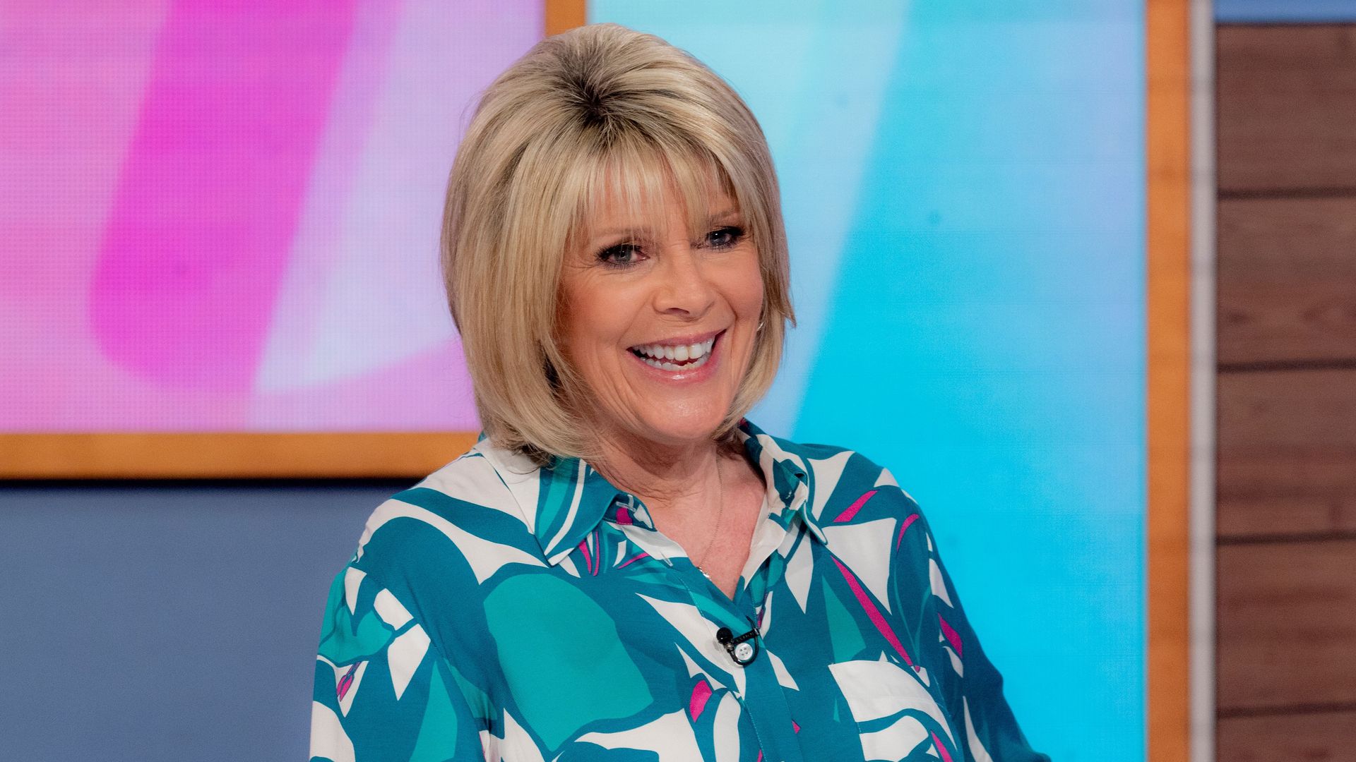 Ruth Langsford in a printed shirt on Loose Women