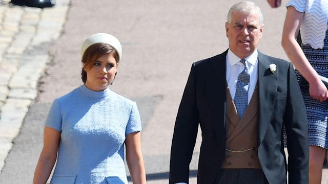Eugenie and Andrew at Harry's wedding
