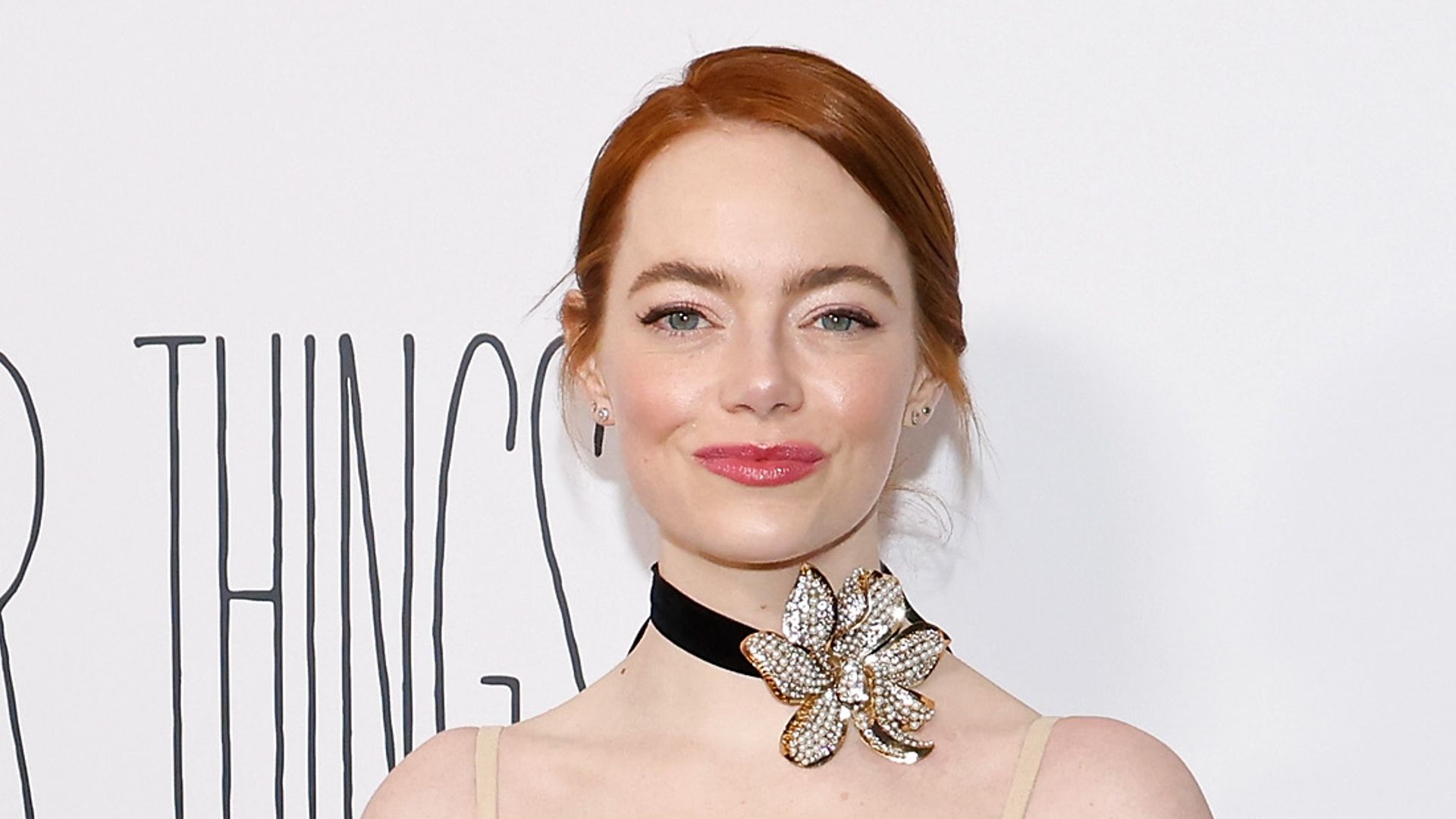 photo of emma stone in sheer dress