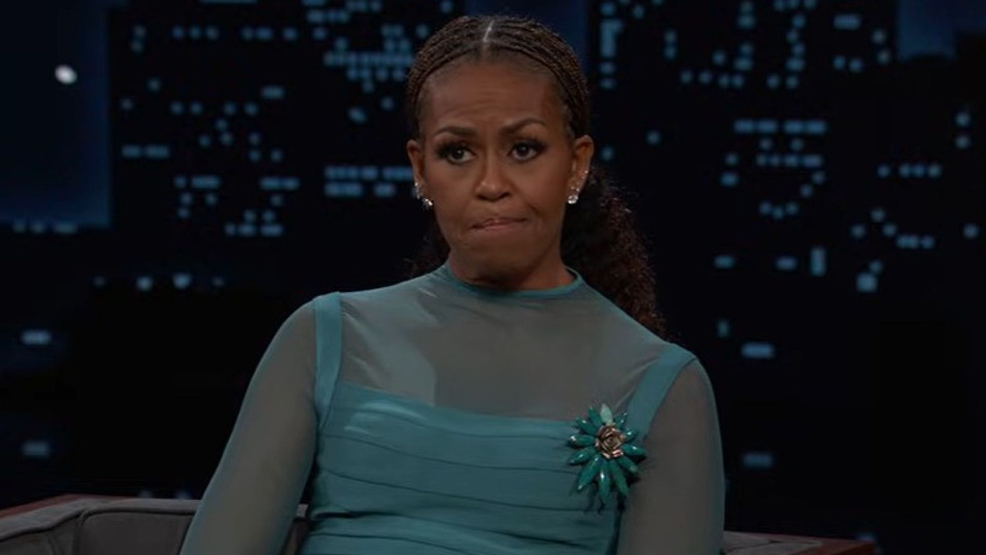 photo of michelle obama on jimmy kimmel live