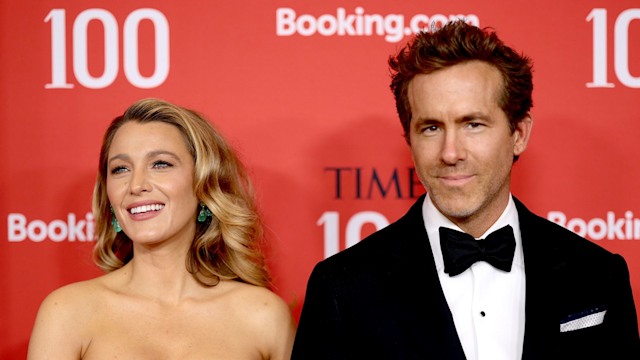 Blake Lively and Ryan Reynolds attend the 2025 TIME100 Gala at Jazz at Lincoln Center on April 24, 2025 in New York City
