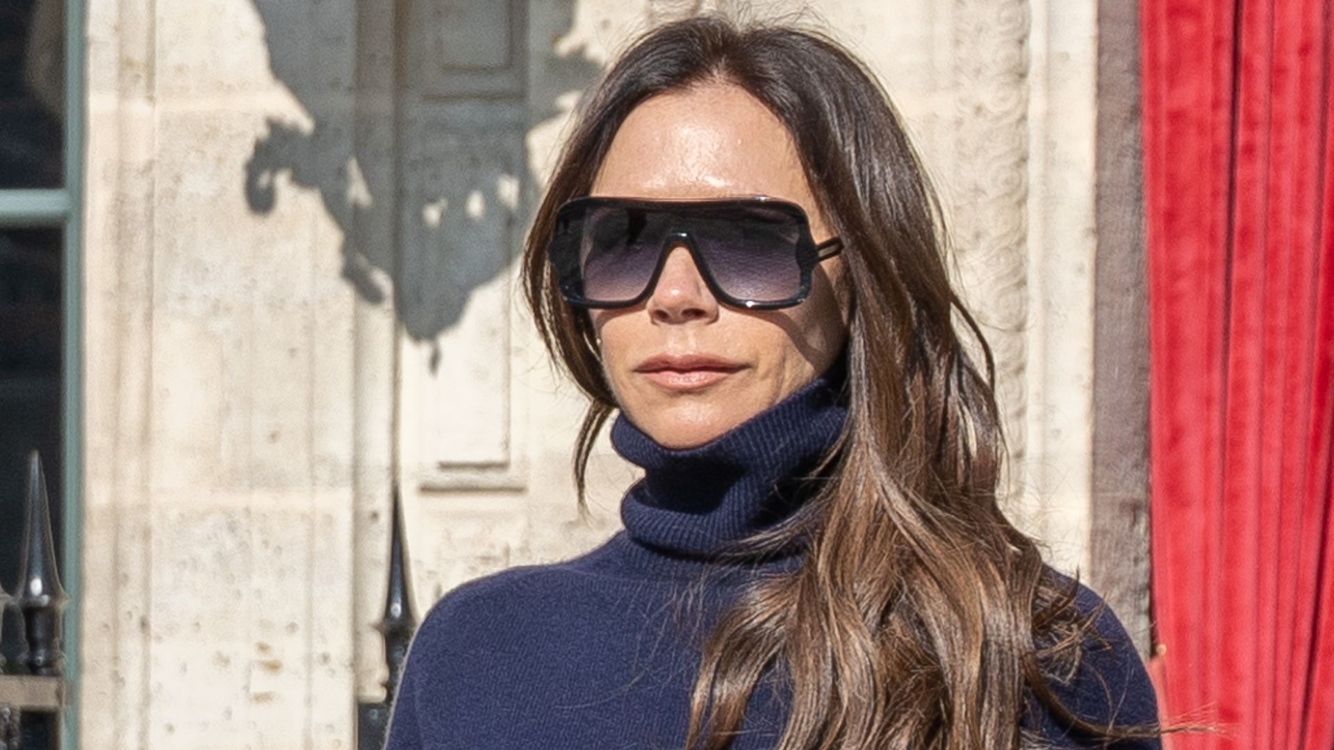 Victoria Beckham’s plunge-neck lace top oozes Valentine’s Day chic