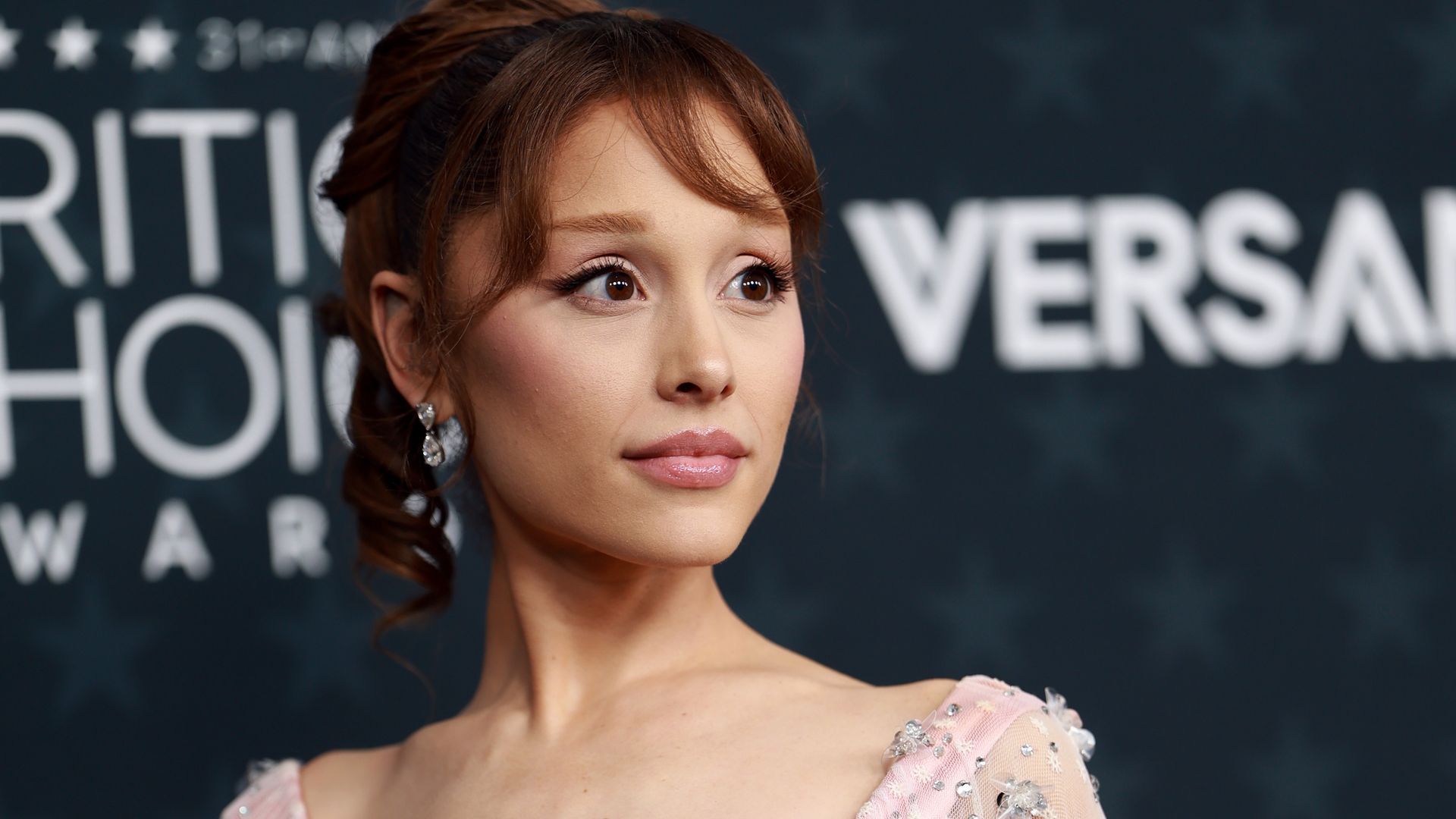 : Ariana Grande attends the 31st Annual Critics Choice Awards at Barker Hangar