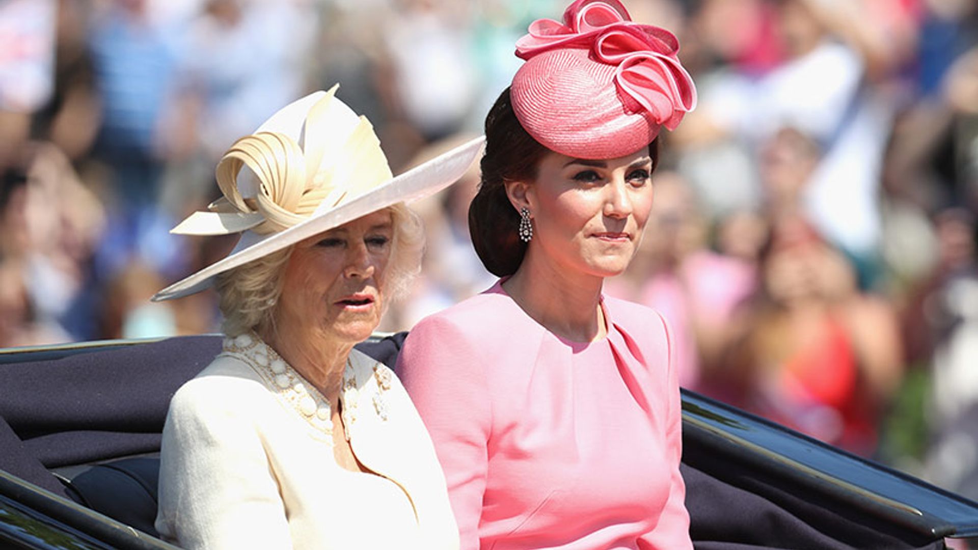 The Duchess of Cambridge looks pretty in pink at Trooping the Colour
