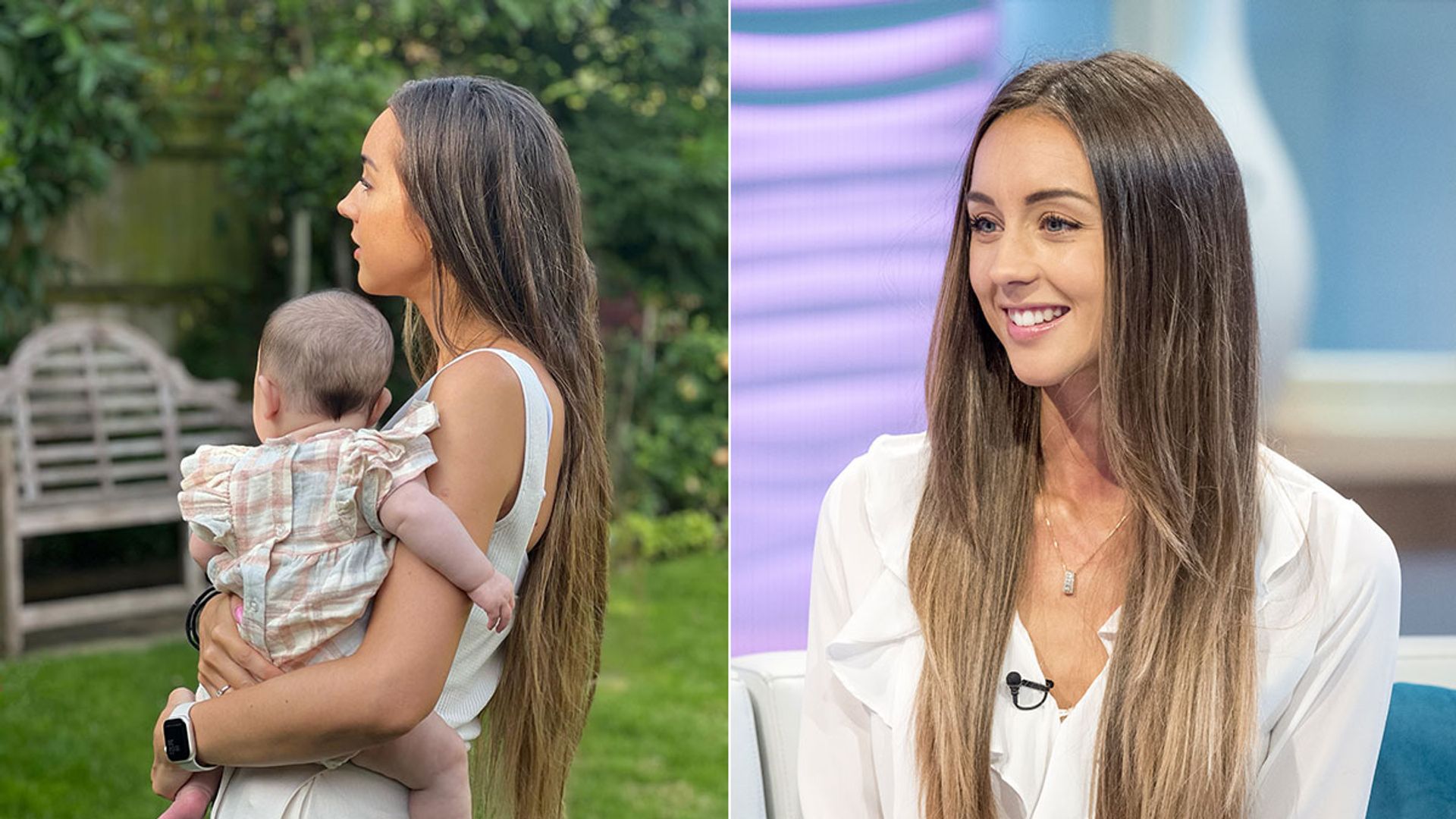 Emily Andre’s daughter Arabella has full head of hair in new at-home photo