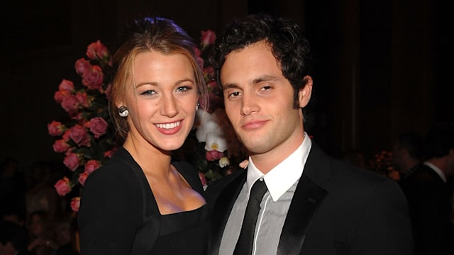 Blake Lively and Penn Badgley attend 2009 Angel Ball at Cipriani, Wall Street on October 20, 2009 in New York, NY