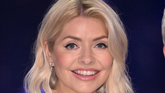 Holly Willoughby in a silver dress