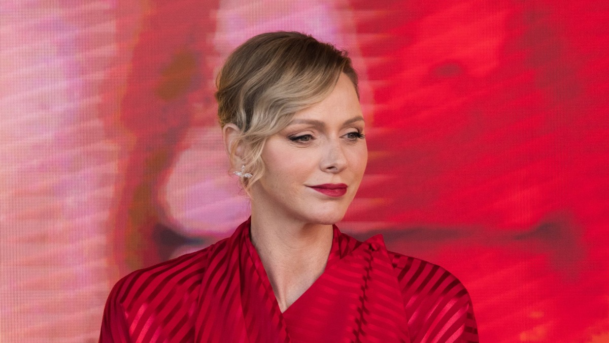 Princess Charlene steals the show in super sculpted cocktail dress