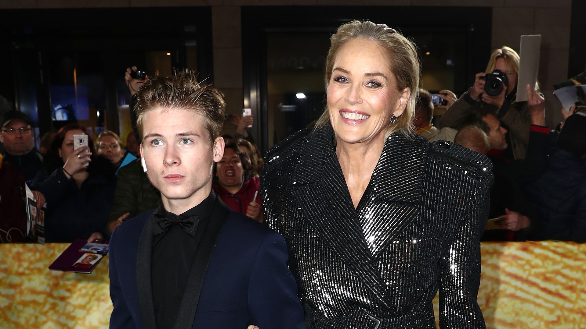 sharon stone and son roan 2019