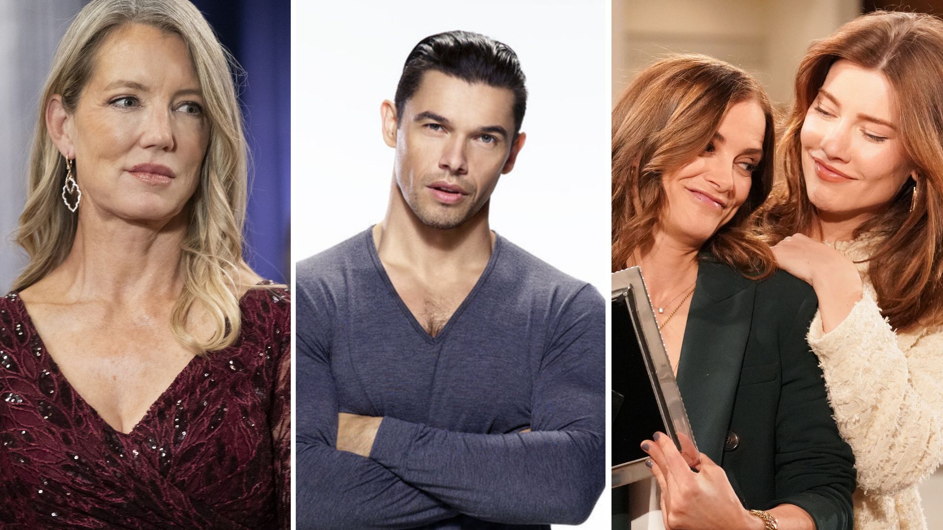 Composite image of stills from General Hospital, Days of our Lives, and Bold and Beautiful