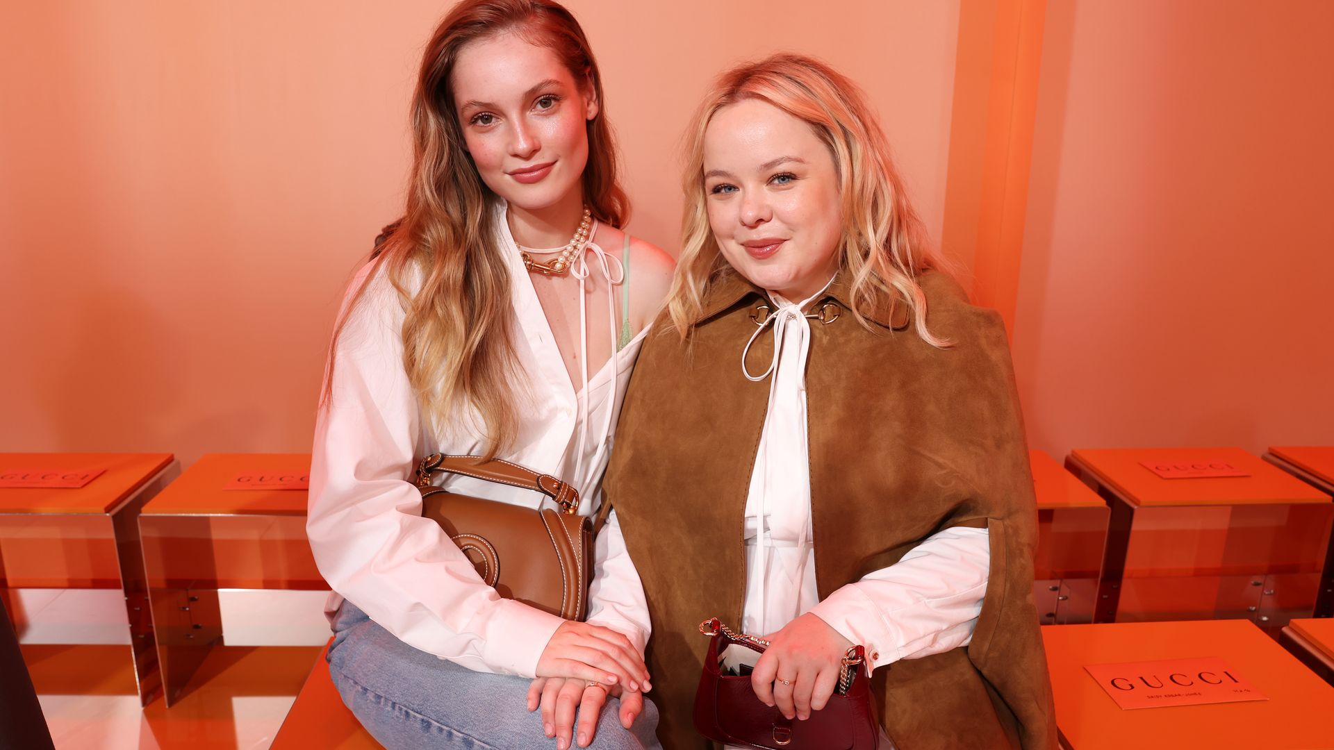 Bridgerton's Nicola Coughlan and Hannah Dodd twinned FROW at Gucci and you probably missed it