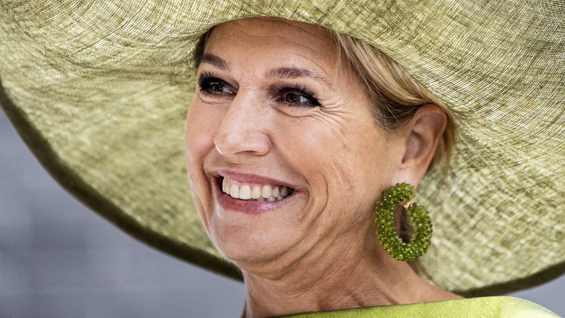 Dutch Queen Maxima looks over during a visit to the Netherlands Brain Bank (NHB) to mark its 40th anniversary, in Amsterdam, on September 18, 2025. The bank collects brain tissue from deceased individuals, which it makes available to scientists worldwide. (Photo by Koen van Weel / ANP / AFP) / Netherlands OUT (Photo by KOEN VAN WEEL/ANP/AFP via Getty Images)          