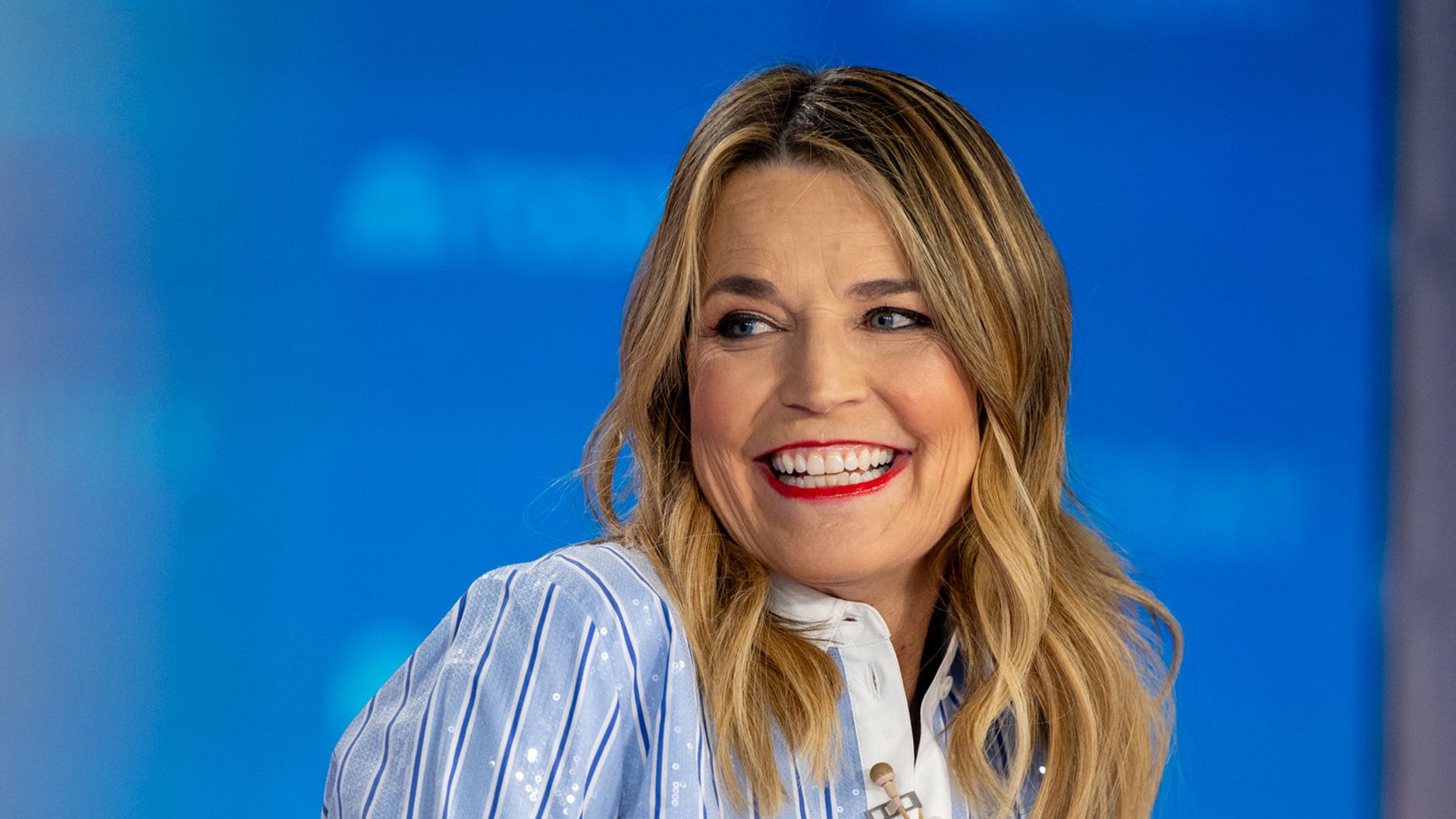 savannah guthrie smiling on set of today show