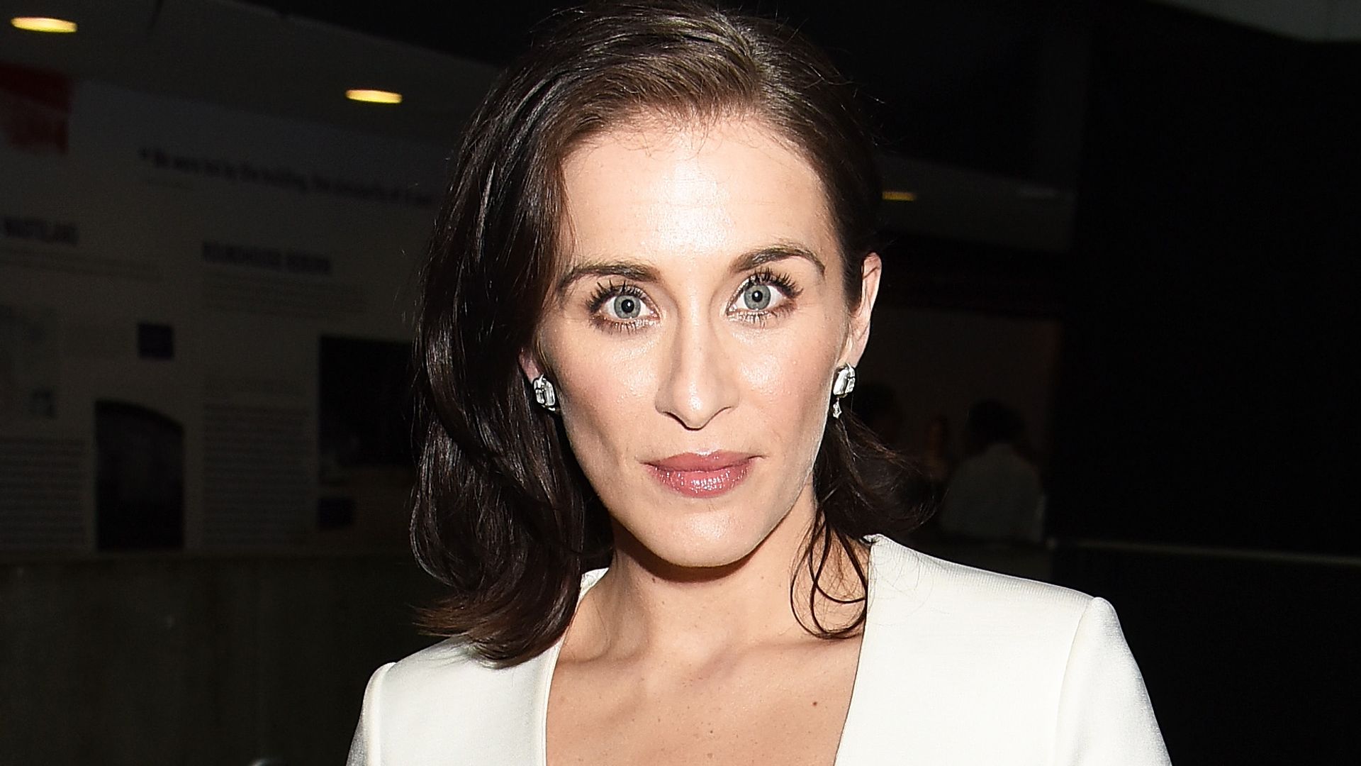 Vicky McClure in a white suit