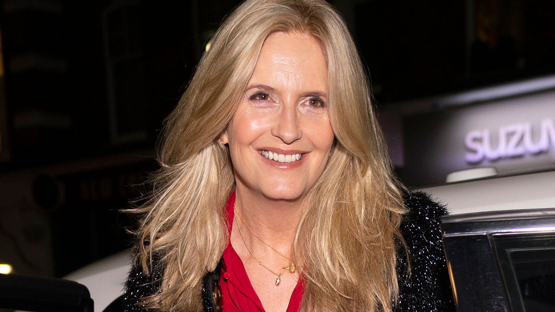 Penny Lancaster seen attending HELLO!'s Santa Paws Christmas Party