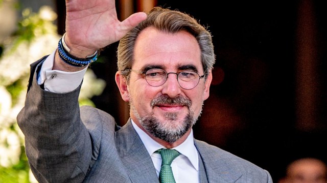 Prince Nikolaos waving