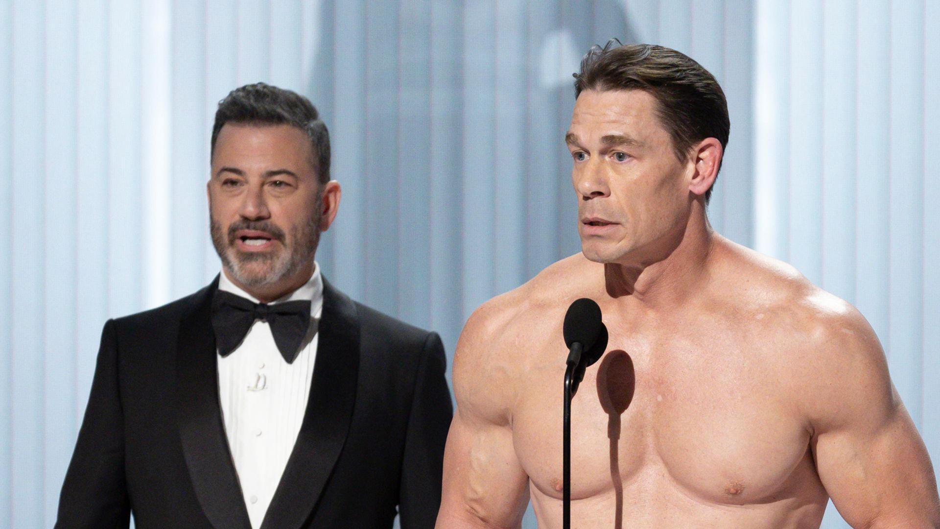 John Cena's naked Oscars stunt almost didn't happen and left people 'crying', Jimmy Kimmel tells all