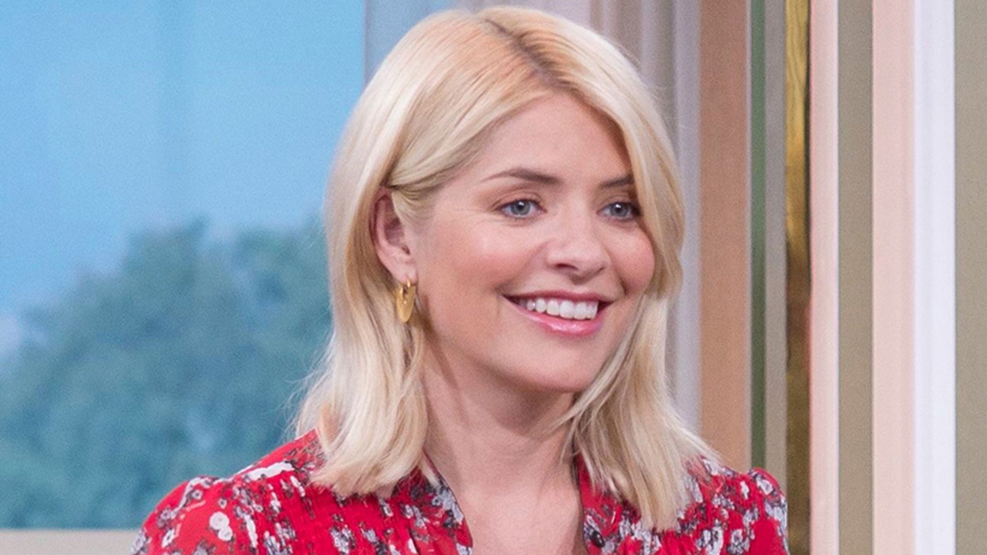 holly willoughby red rousers this morning