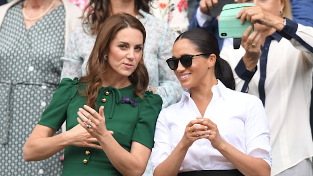 Kate Middleton and Meghan Markle at Wimbledon